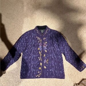 Purple and Gold Women's Jacket